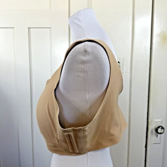 HONEYLOVE V Neck Bra Sand Beige Wireless 1X Seamless Padded (removable) - Picture 6 of 11